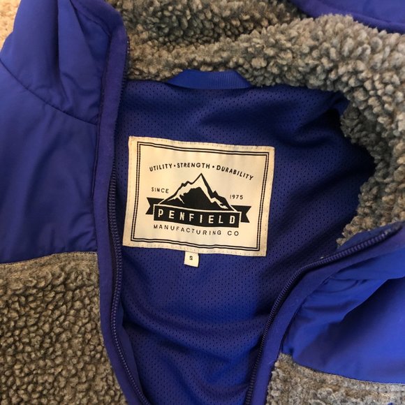 Penfield Blue and Gray Teddy Jacket - Picture 14 of 15